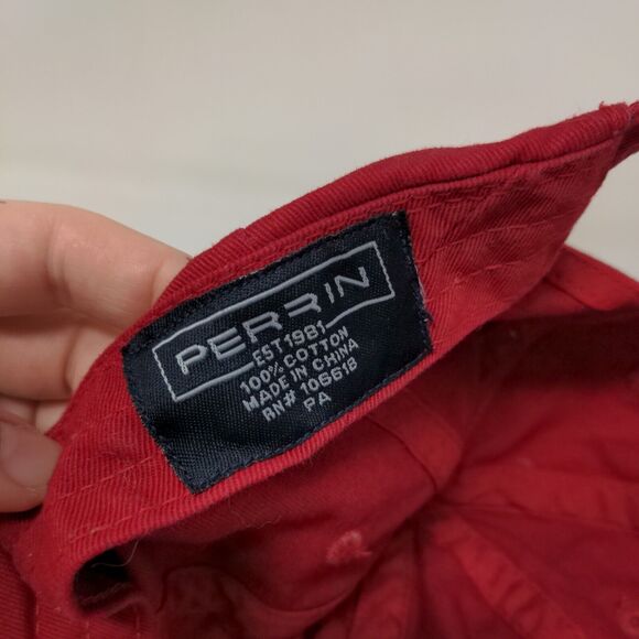 Hilton Head Island Slideback Hat Red One Size Embroidered Perrin - Picture 7 of 7